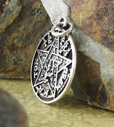 Detailed Cut-Out Tetragrammaton Symbol Pendant | Woot & Hammy